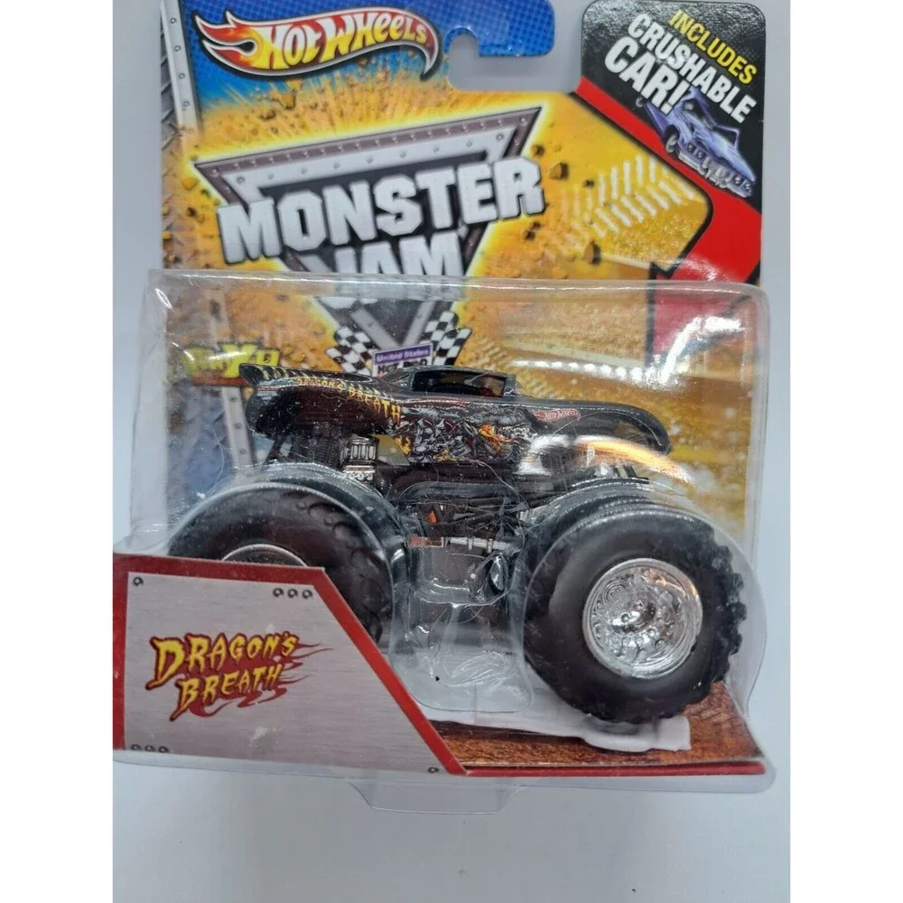 Dragon's Breath Monster Jam Truck (Hot Wheels)(Crushable Car)(2013)
